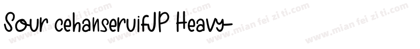 Sour cehanseruifJP Heavy字体转换
